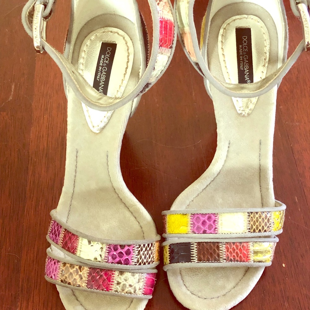 Dolce & Gabbana ankle strap heels